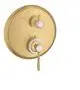 AXOR-HG-AXOR-Montreux-Thermostat-Unterputz-mit-Hebelgriff-und-Absperrventil-Brushed-Gold-Optic-16801250 gallery number 1